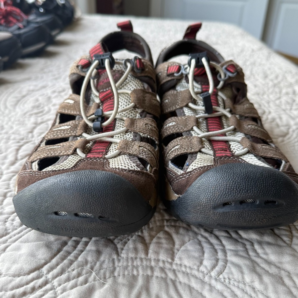 Khombu Men's Closed Toe Water Hiking Sandals Adjustable Size 10. #696736 Brown - Picture 8 of 11